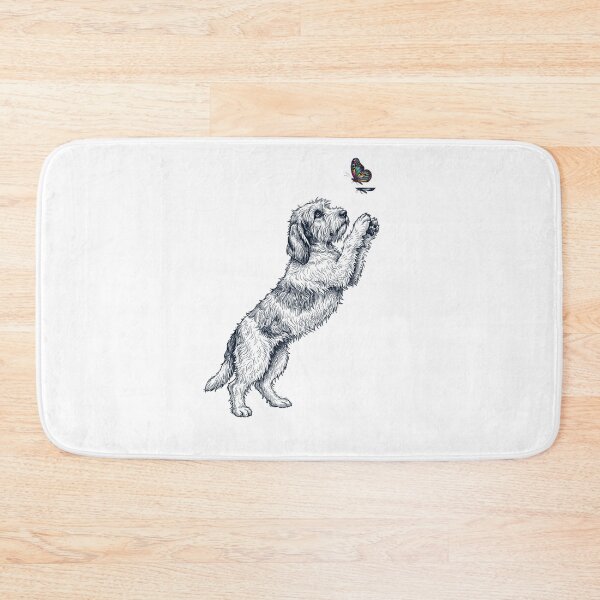 Item preview, Vintage Petit Basset Griffon Vendeen with Butterfly Dog Mom Owner designed and sold by TerryConnells.