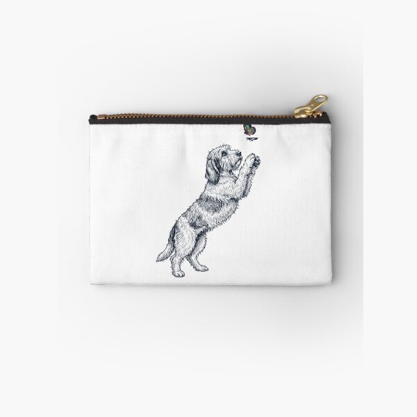 Item preview, Vintage Petit Basset Griffon Vendeen with Butterfly Dog Mom Owner designed and sold by TerryConnells.