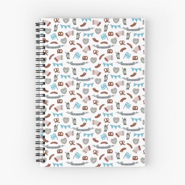Item preview, Watercolor Bavarian Flag and Pretzels Oktoberfest Pattern designed and sold by svitlaarty.