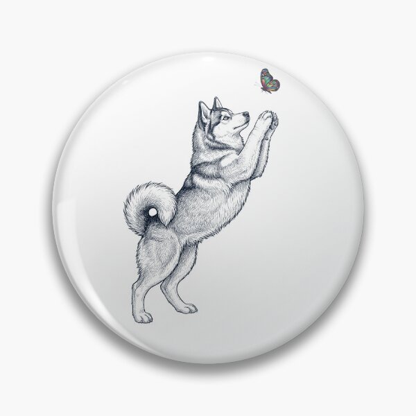 Item preview, Vintage Pomsky with Butterfly Dog Mom Owner designed and sold by TerryConnells.
