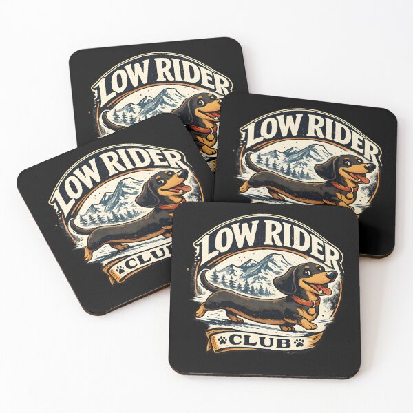 Item preview, Low Rider Club Vintage Dachshund designed and sold by Mr Lee.
