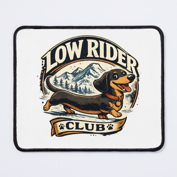 Item preview, Low Rider Club Vintage Dachshund designed and sold by Mr Lee.