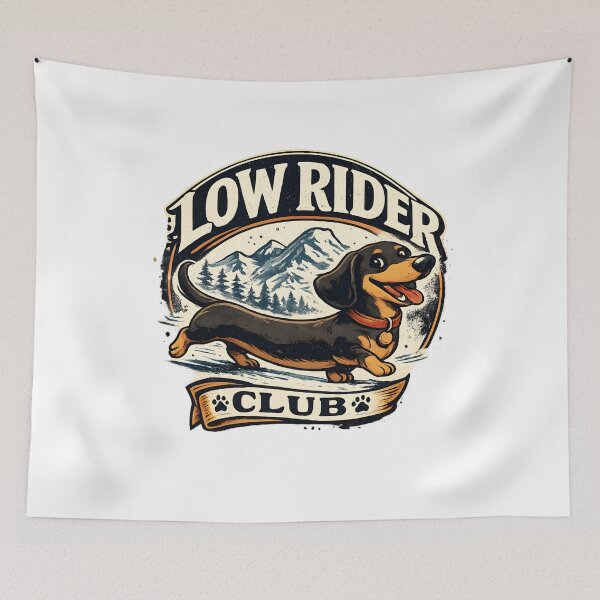 Item preview, Low Rider Club Vintage Dachshund designed and sold by Mr Lee.