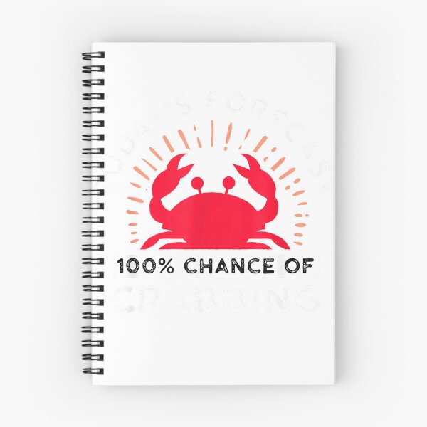 Item preview, 100% Chance Of Crabbing - Crab Hunter Crab Eater Seafood T-Shirt designed and sold by JJLetterDesigns.