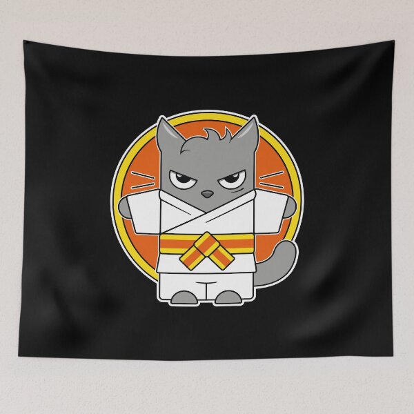 Item preview, Yellow Orange Belt Judo Cat designed and sold by eve streets.