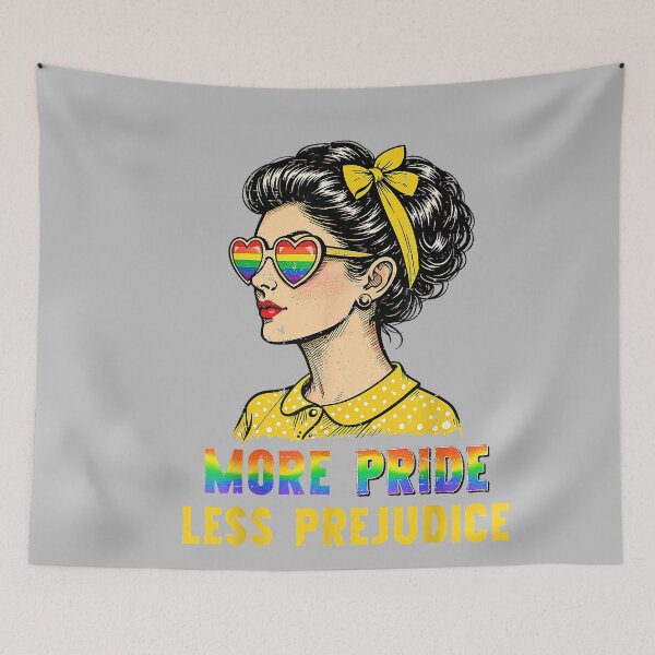 Item preview, More Pride Less Prejudice Pride Month LGBTQ Gay Lesbian designed and sold by mjohnson9.