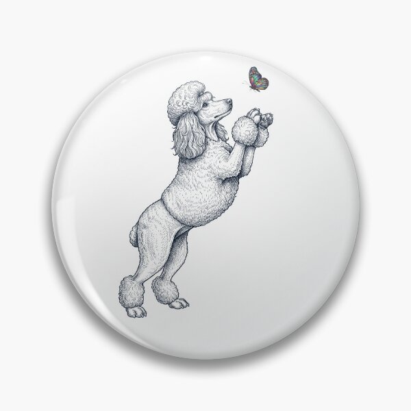 Item preview, Vintage Poodle with Butterfly Dog Mom Owner designed and sold by TerryConnells.