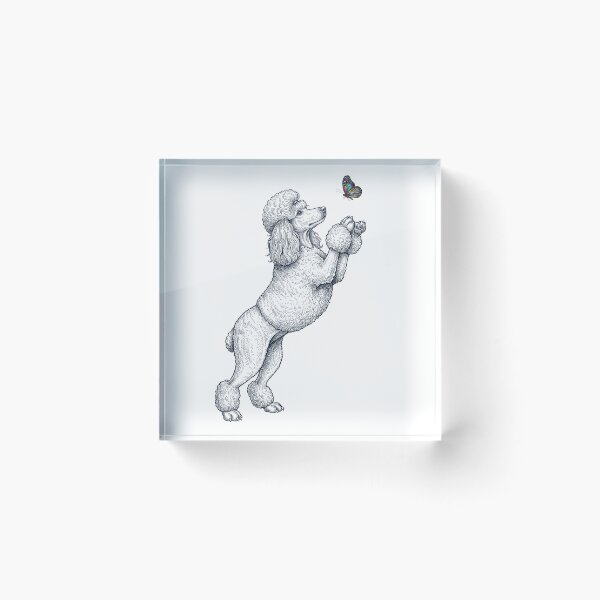 Item preview, Vintage Poodle with Butterfly Dog Mom Owner designed and sold by TerryConnells.