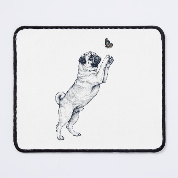 Item preview, Vintage Pug with Butterfly Dog Mom Owner designed and sold by TerryConnells.