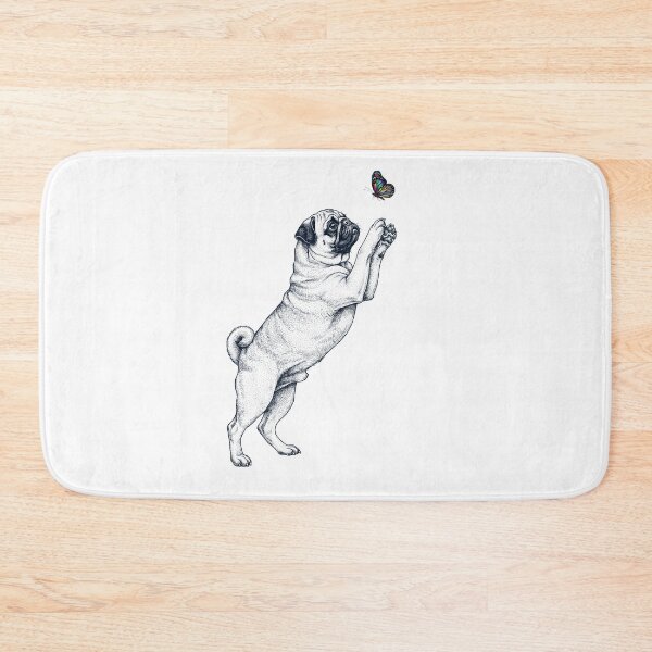 Item preview, Vintage Pug with Butterfly Dog Mom Owner designed and sold by TerryConnells.