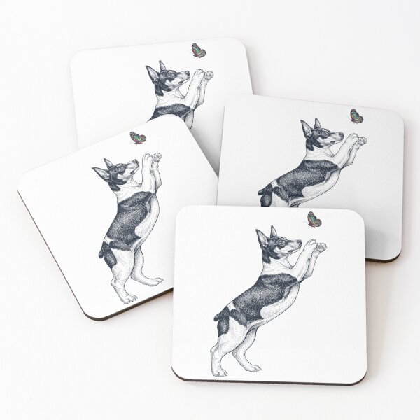 Item preview, Vintage Rat Terrier with Butterfly Dog Mom Owner designed and sold by TerryConnells.