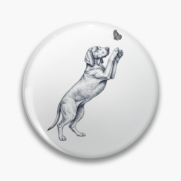 Item preview, Vintage Redbone Coonhound with Butterfly Dog Mom Owner designed and sold by TerryConnells.