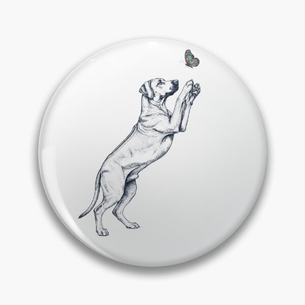 Item preview, Vintage Rhodesian Ridgeback with Butterfly Dog Mom Owner designed and sold by TerryConnells.