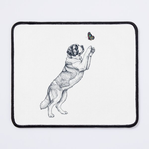Item preview, Vintage Saint Bernard with Butterfly Dog Mom Owner designed and sold by TerryConnells.