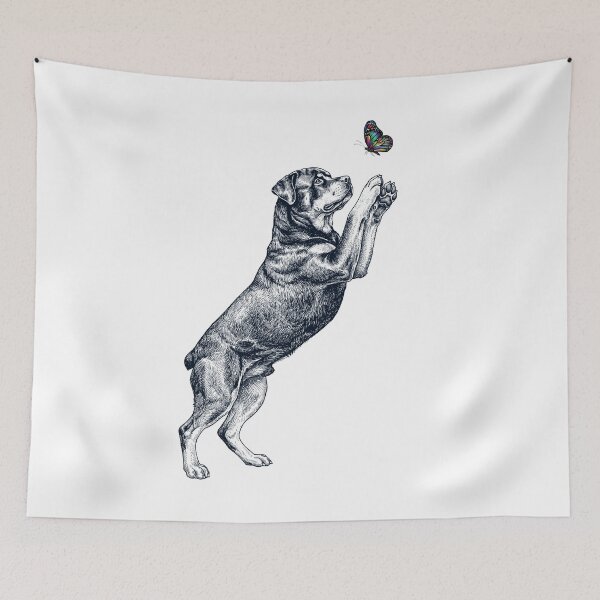 Item preview, Vintage Rottweiler with Butterfly Dog Mom Owner designed and sold by TerryConnells.