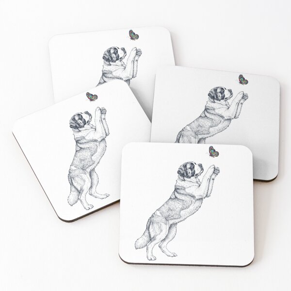 Item preview, Vintage Saint Bernard with Butterfly Dog Mom Owner designed and sold by TerryConnells.