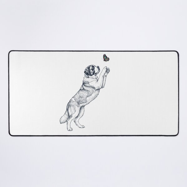 Item preview, Vintage Saint Bernard with Butterfly Dog Mom Owner designed and sold by TerryConnells.
