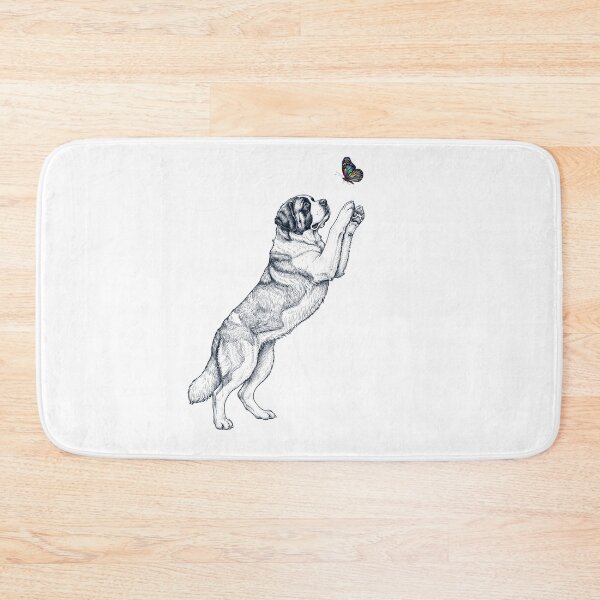 Item preview, Vintage Saint Bernard with Butterfly Dog Mom Owner designed and sold by TerryConnells.