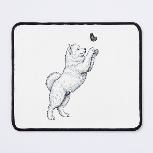 Item preview, Vintage Samoyed with Butterfly Dog Mom Owner designed and sold by TerryConnells.