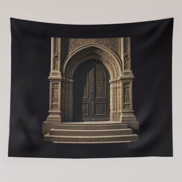 Item preview, Iron Sanctuary Door With Forbidden Light designed and sold by GeoWhimsy Studio.