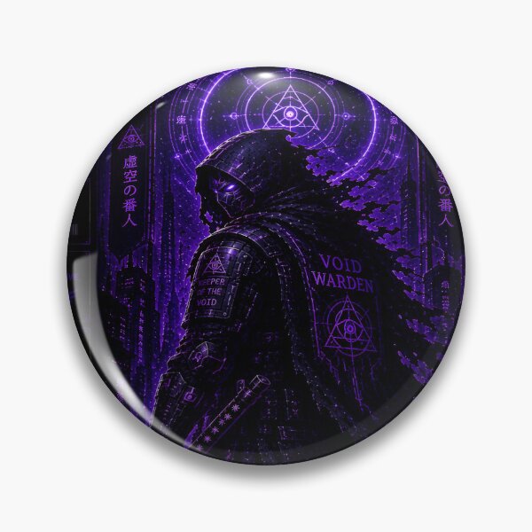 Item preview, Void Warden (Series 9) - Cyberpunk Interstellar Citadel Gatekeeper Art designed and sold by RiteshCenter.
