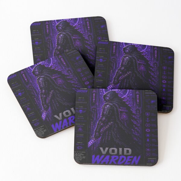 Item preview, Void Warden (Series 9) - Cyberpunk Interstellar Citadel Gatekeeper Art designed and sold by RiteshCenter .