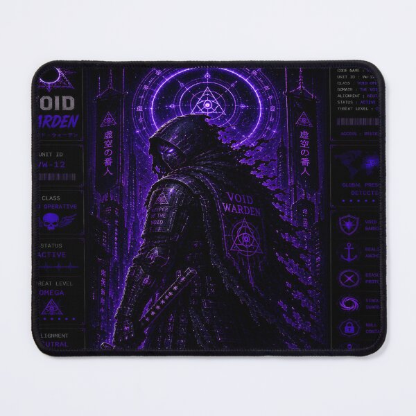 Item preview, Void Warden (Series 9) - Cyberpunk Interstellar Citadel Gatekeeper Art designed and sold by RiteshCenter .