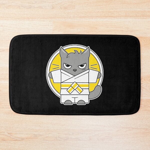 Item preview, White Yellow Belt Judo Cat designed and sold by eve streets.