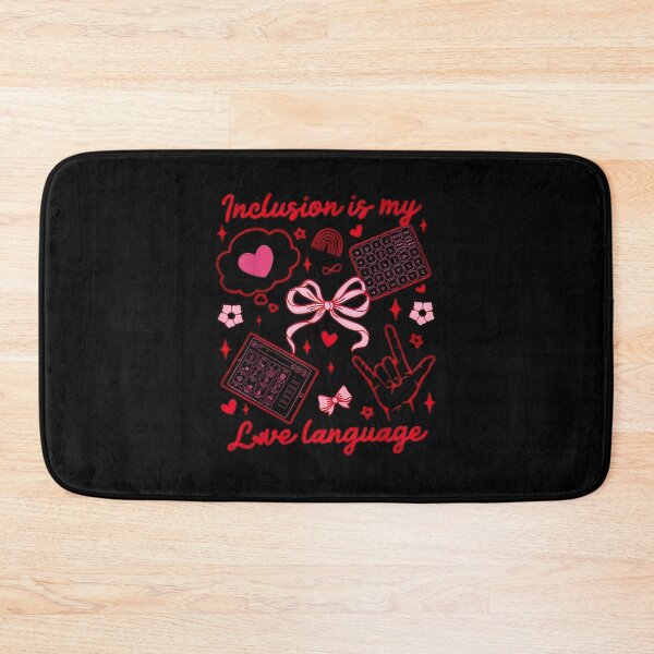 Item preview, Inclusion Is My Love Language Coquette Bow Valentines Autism #4743 designed and sold by aztra-art.