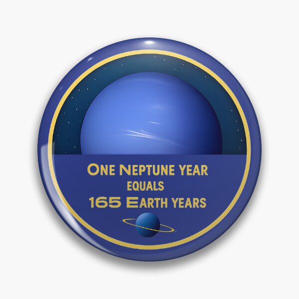Item preview, The Stargazer Society – Neptune Year Equals 165 Earth Years designed and sold by Pawethic Prints Studio.
