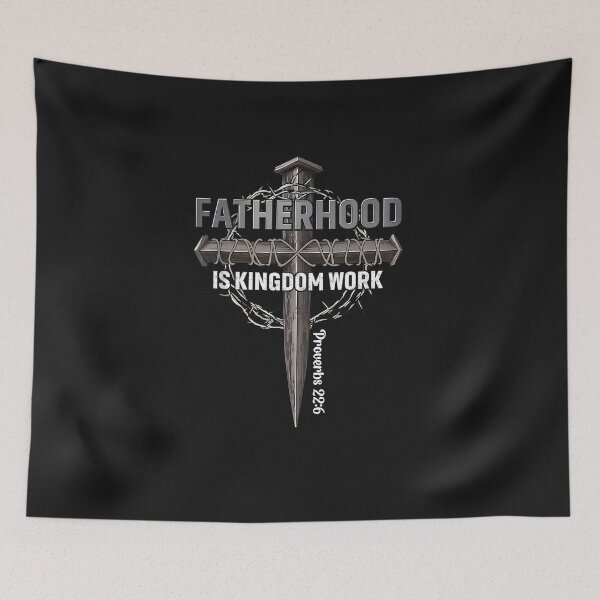 Item preview, Fatherhood is Kingdom Work Jesus Dad Fathers Day Men designed and sold by FrankIsabel.