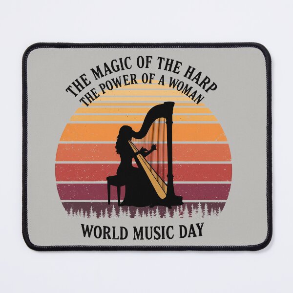 Item preview, The Magic of the Harp – The Power of a Woman and Music  designed and sold by Art-Arcade6.
