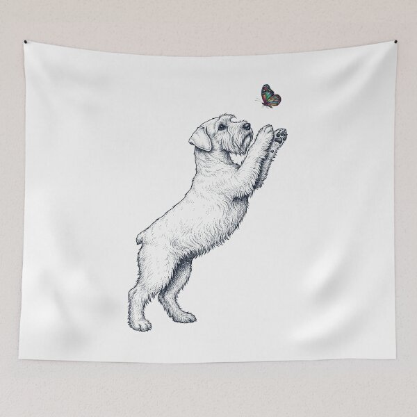 Item preview, Vintage Sealyham Terrier with Butterfly Dog Mom Owner designed and sold by TerryConnells.