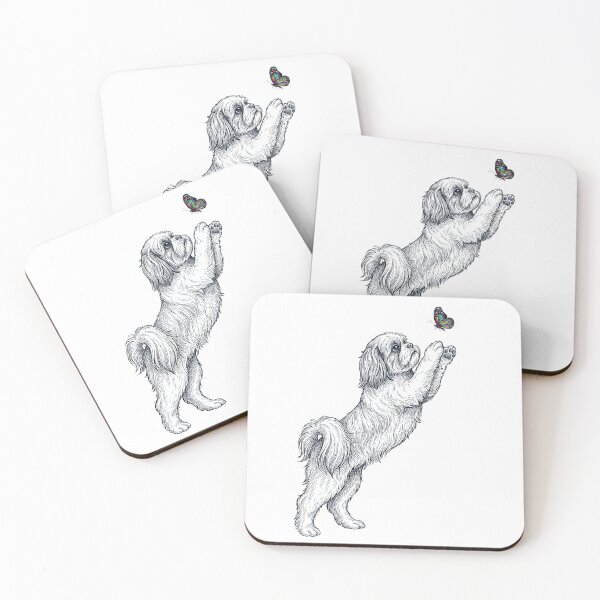 Item preview, Vintage Shih Tzu with Butterfly Dog Mom Owner designed and sold by TerryConnells.