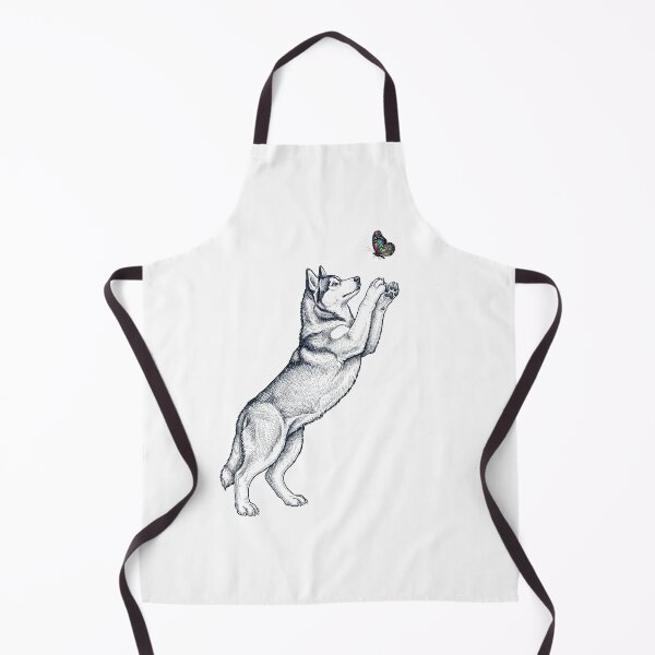 Item preview, Vintage Siberian Husky with Butterfly Dog Mom Owner designed and sold by TerryConnells.
