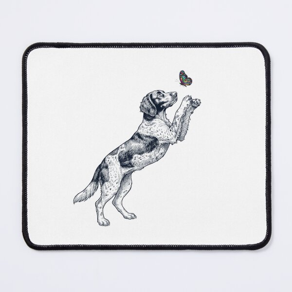 Item preview, Vintage Small Munsterlander Pointer with Butterfly Dog Mom Owner designed and sold by TerryConnells.