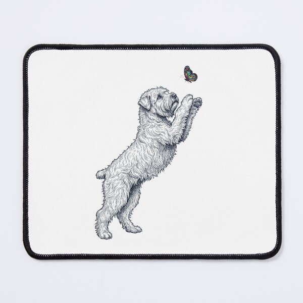 Item preview, Vintage Soft Coated Wheaten Terrier with Butterfly Dog Mom Owner designed and sold by TerryConnells.