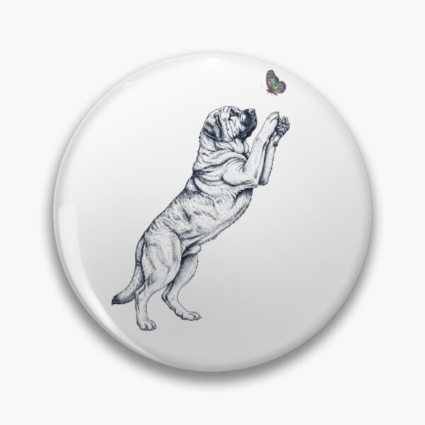 Item preview, Vintage Spanish Mastiff with Butterfly Dog Mom Owner designed and sold by TerryConnells.
