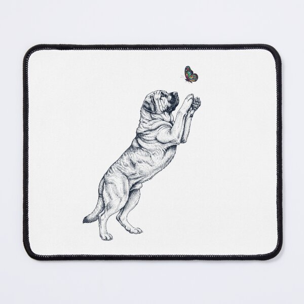 Item preview, Vintage Spanish Mastiff with Butterfly Dog Mom Owner designed and sold by TerryConnells.