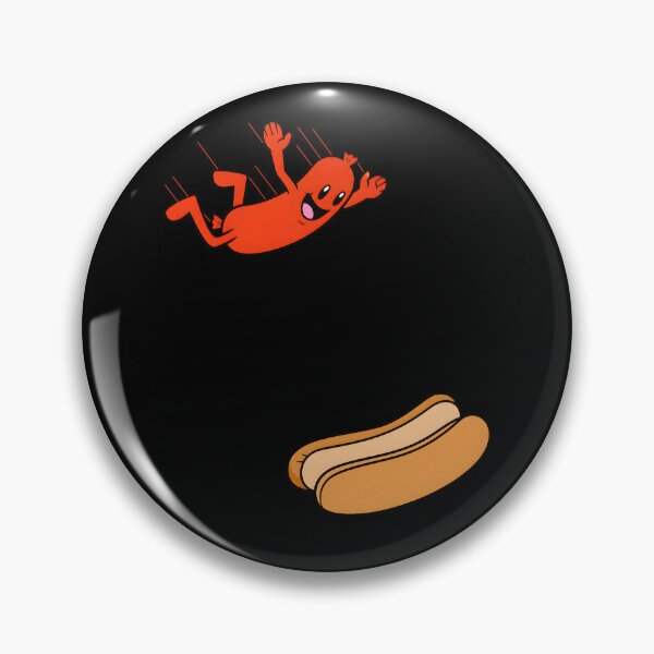 Item preview, Funny Hot Dog Jumping Into Bun designed and sold by Necesario88.