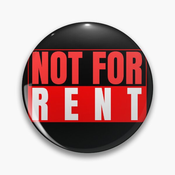 Item preview, Not For Rent Funny Bold Typography T-Shirt Sarcastic Independent Gift Tee designed and sold by oonproducts.