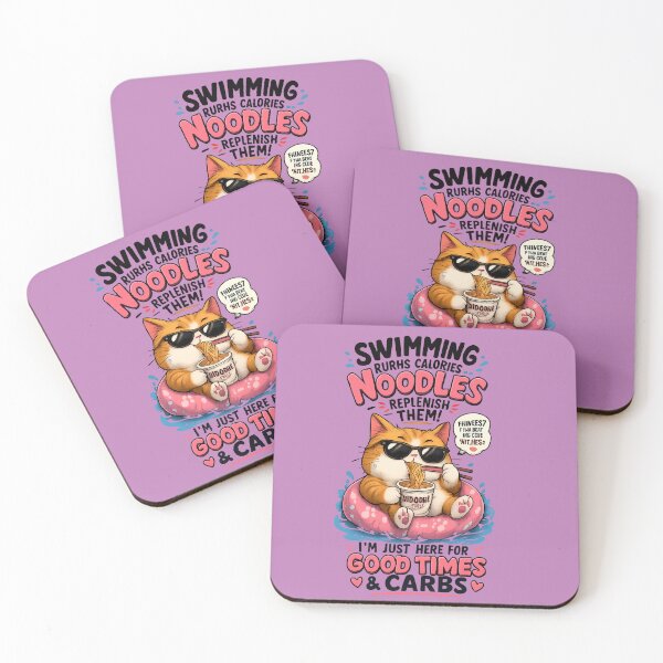 Item preview, Funny Cat Noodles Lover Good Times and Carbs designed and sold by mr.bardook.