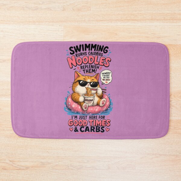 Item preview, Funny Cat Noodles Lover Good Times and Carbs designed and sold by mr.bardook.