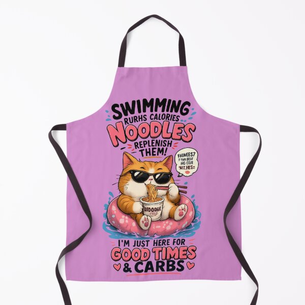Item preview, Funny Cat Noodles Lover Good Times and Carbs designed and sold by mr.bardook.