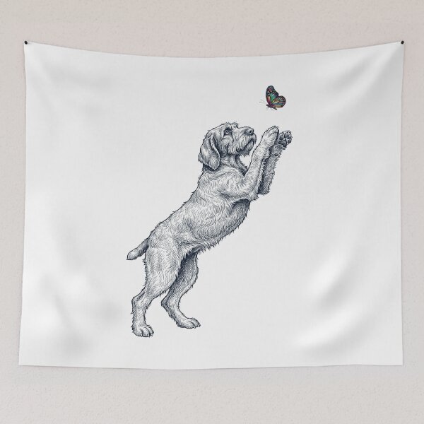 Item preview, Vintage Spinone Italiano with Butterfly Dog Mom Owner designed and sold by TerryConnells.