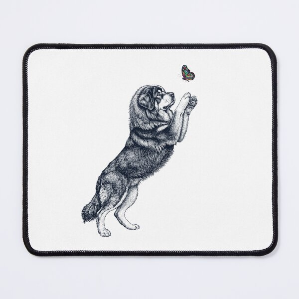 Item preview, Vintage Tibetan Mastiff with Butterfly Dog Mom Owner designed and sold by TerryConnells.