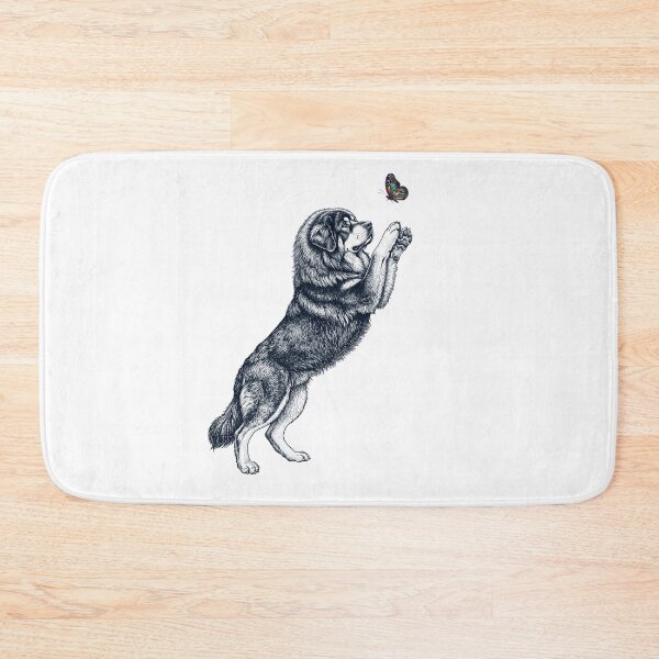 Item preview, Vintage Tibetan Mastiff with Butterfly Dog Mom Owner designed and sold by TerryConnells.