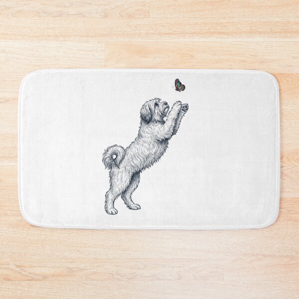 Item preview, Vintage Tibetan Terrier with Butterfly Dog Mom Owner designed and sold by TerryConnells.
