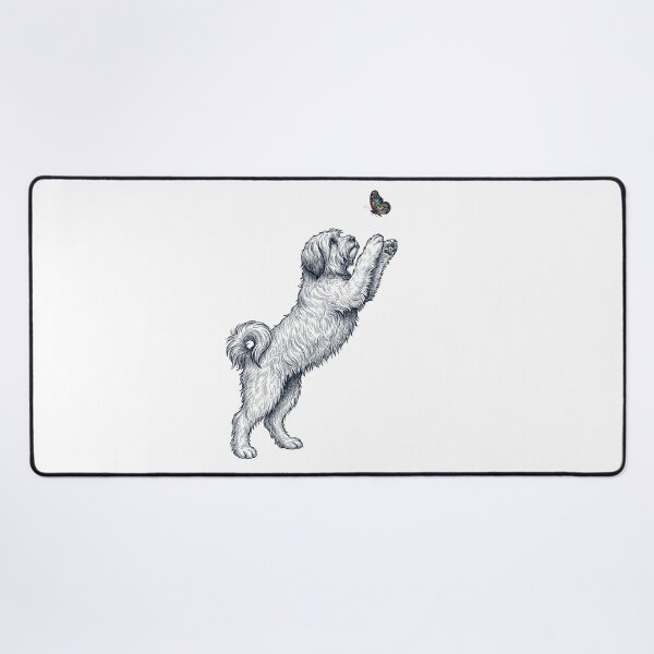 Item preview, Vintage Tibetan Terrier with Butterfly Dog Mom Owner designed and sold by TerryConnells.