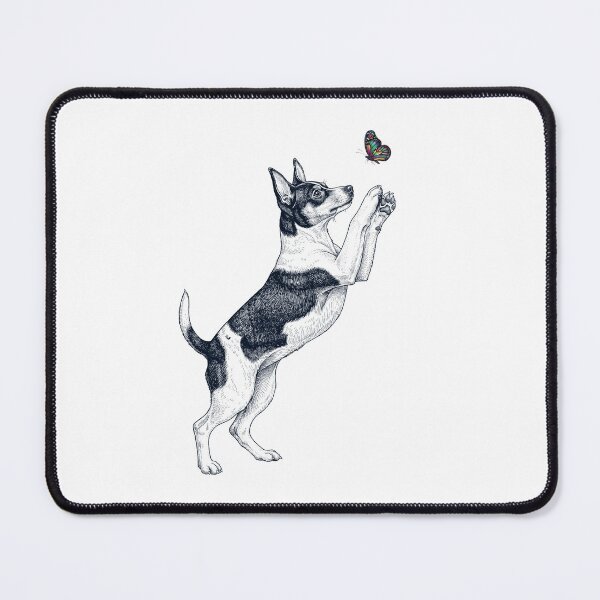 Item preview, Vintage Toy Fox Terrier with Butterfly Dog Mom Owner designed and sold by TerryConnells.